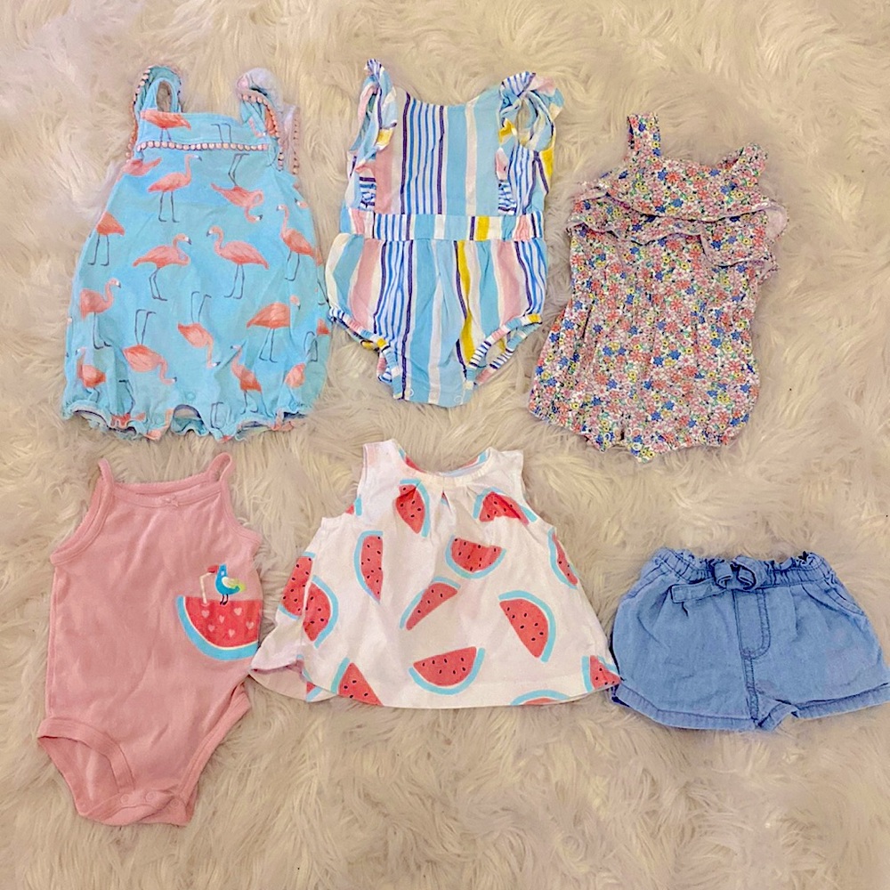 6months girls cute summer bundle